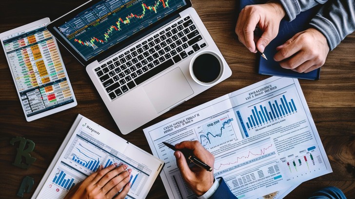 Financial analytics and organized documents